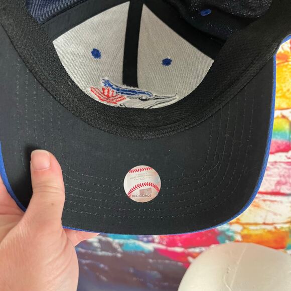 Toronto Blue Jays Hat Cap Strap Back OC Sports One Size Blue Adjustable MLB - Picture 3 of 6